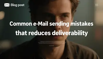 Common eMail sending mistakes that reduces deliverability (And How to Avoid Them)